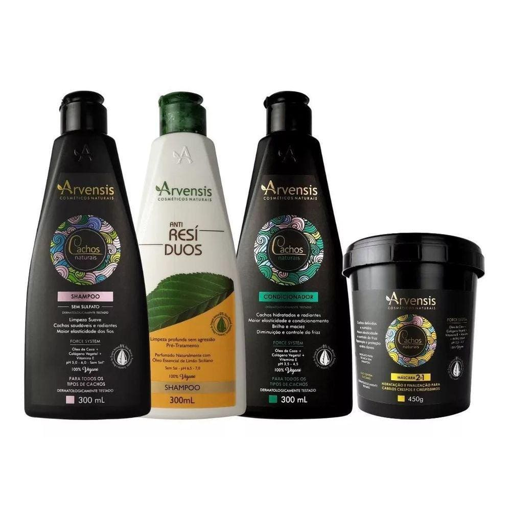 Kit Cachos Arvensis Sh+Cond+Masc.2X1 450G E Sh. Anti Resíduo