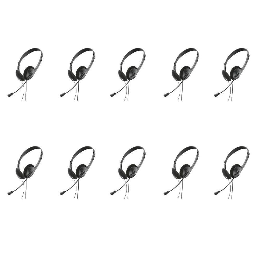 Fone De Ouvido Headset Usb Microfone Preto Gotech Kit Com 10