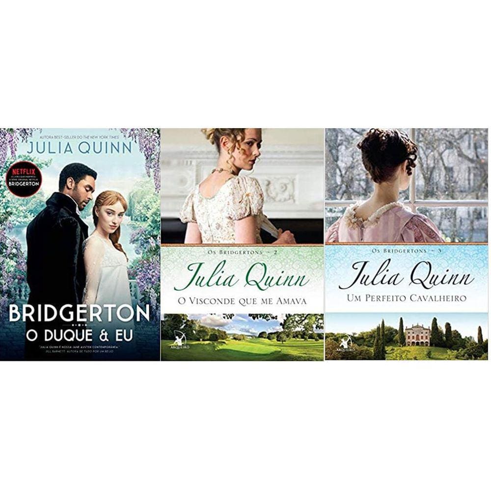 Kit 3 Livros Os Bridgertons O Duque + Visconde + Cavalheiro
