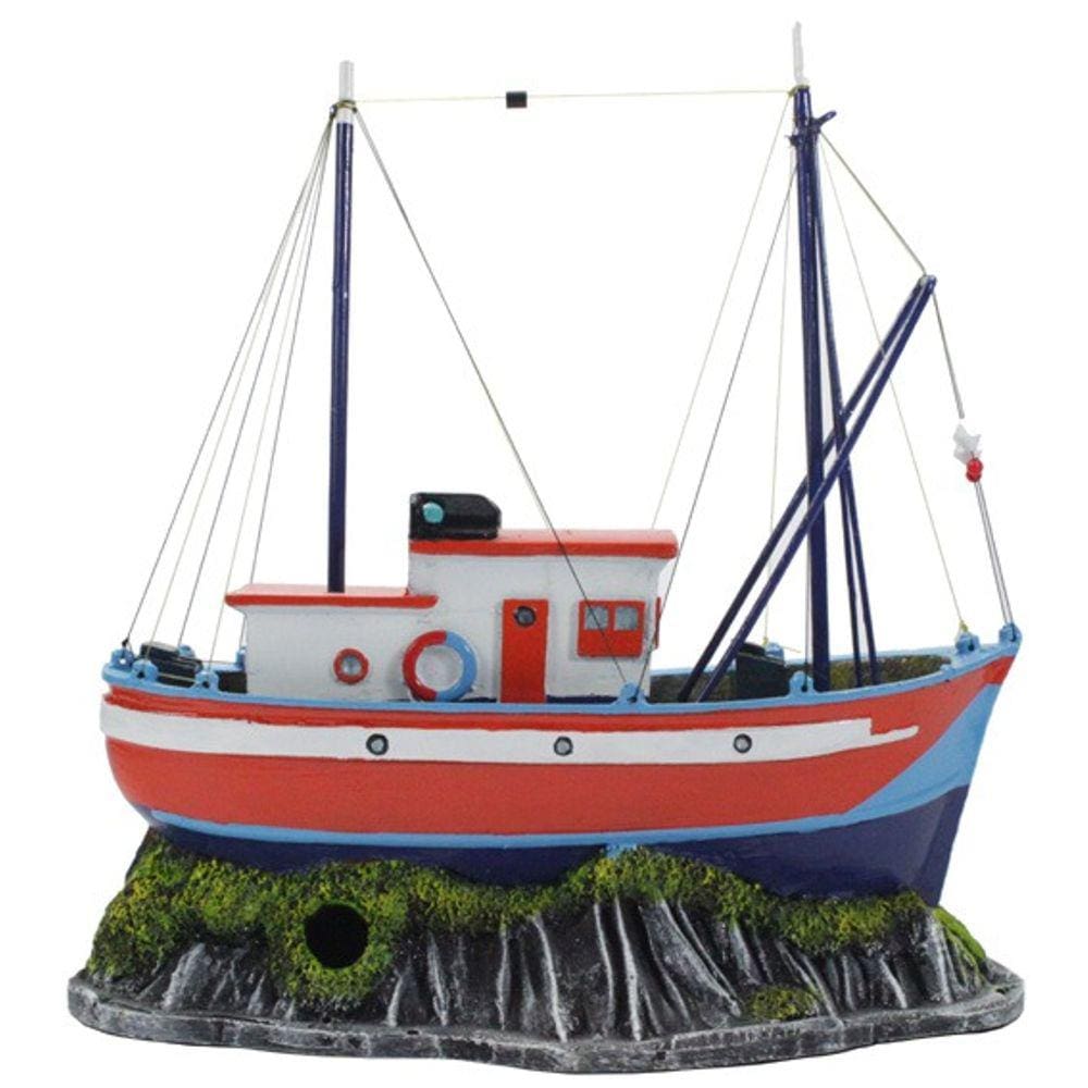 Enfeite Para Aquário - Barco Turismo B30