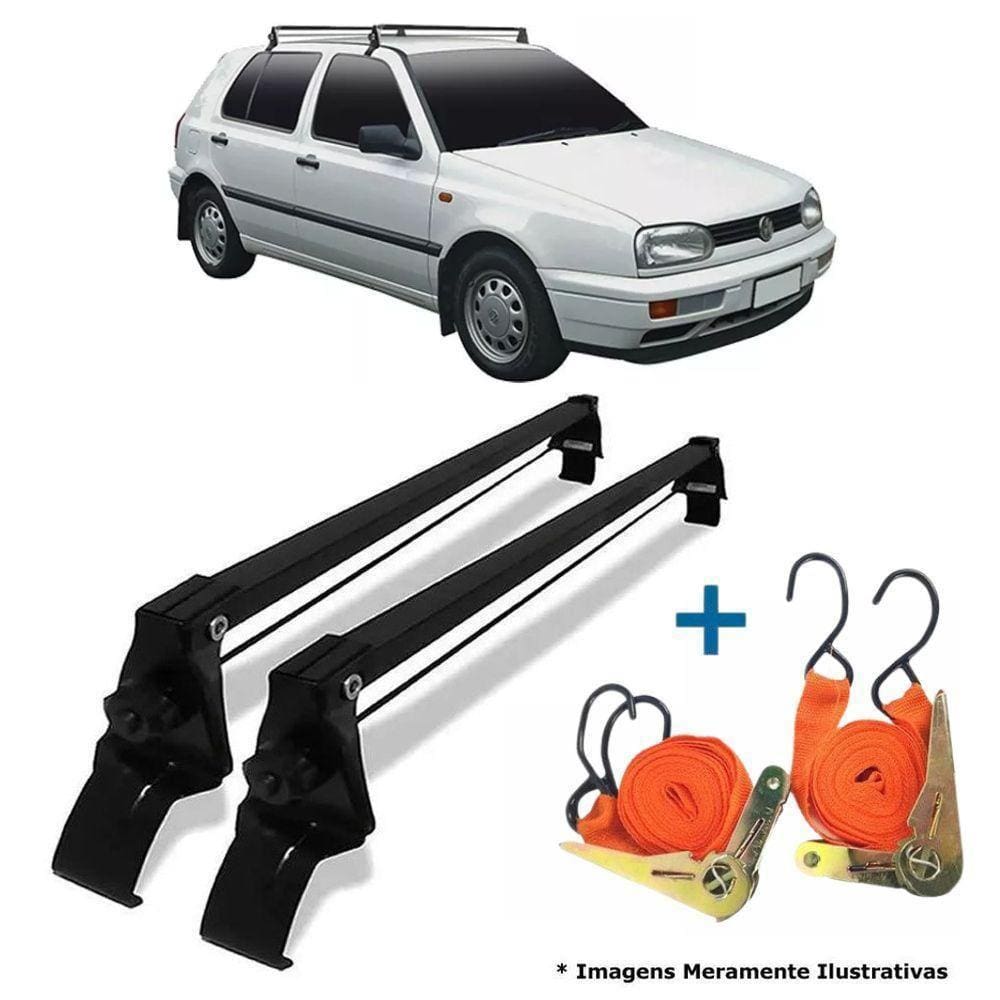 Rack De Teto Bagageiro + 2 Cintas Golf Ano 91/97