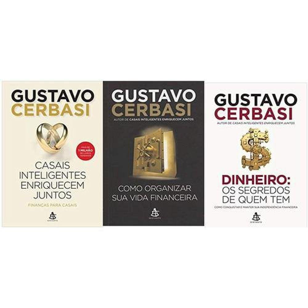 Kit 3 Livros Gustavo Cerbasi Casais Inteligentes Enriquecem