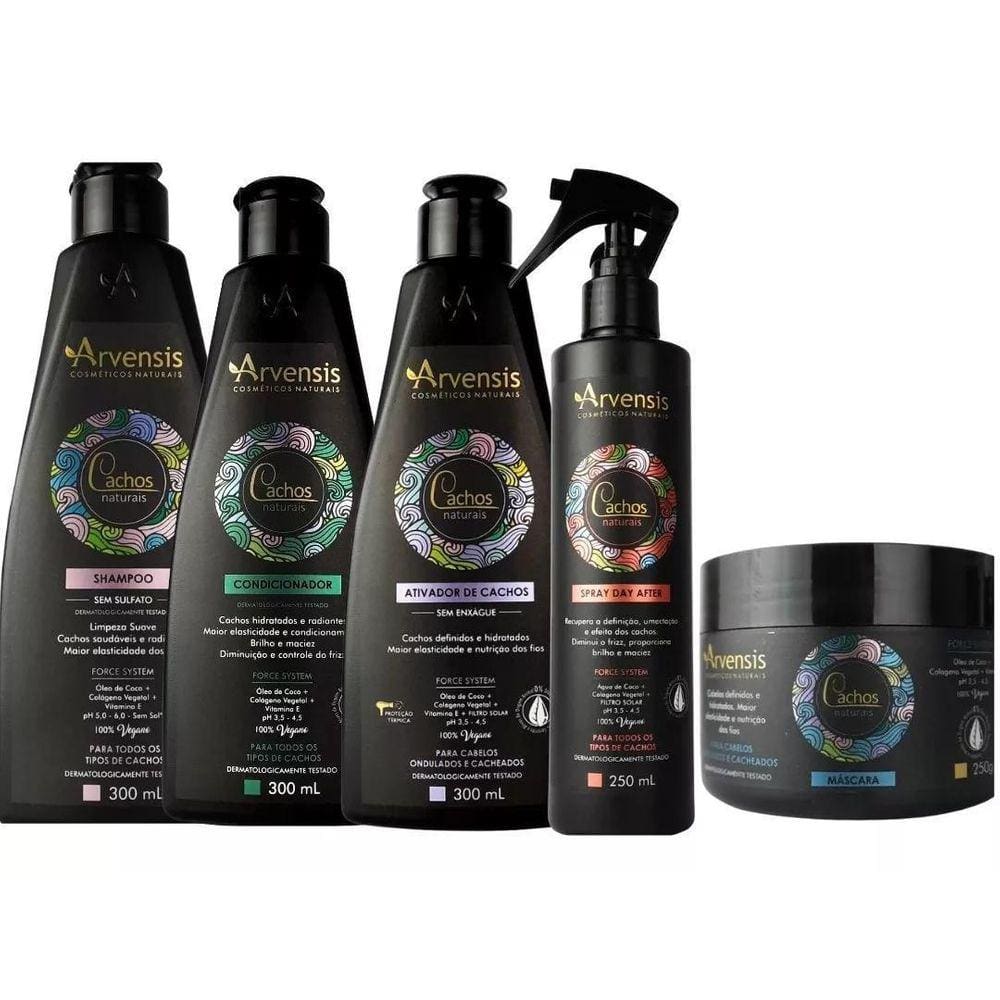 Kit Arvensis Shampoo Condicionador Ativador Mascara Dayafter