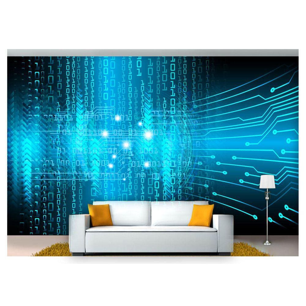 Papel De Parede Tecnologia Finanças Computação Tec10 3M²