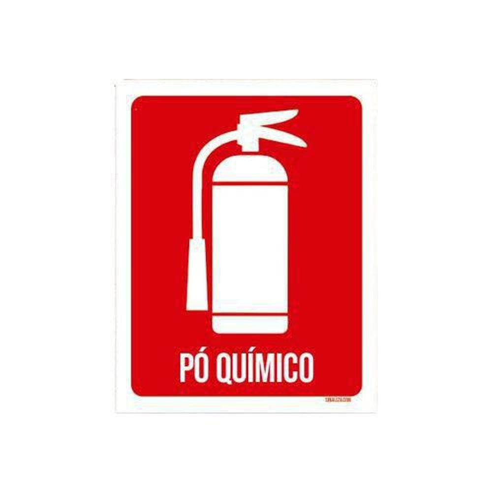 Kit 10 Placas Sinalização Ambiente Hidrante Pó Químico