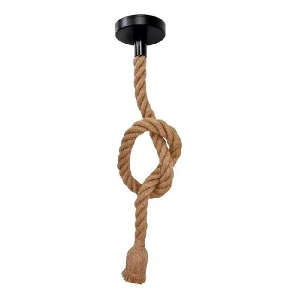 Pendente Corda Luminária Retro Rústico 1,5M Favorito
