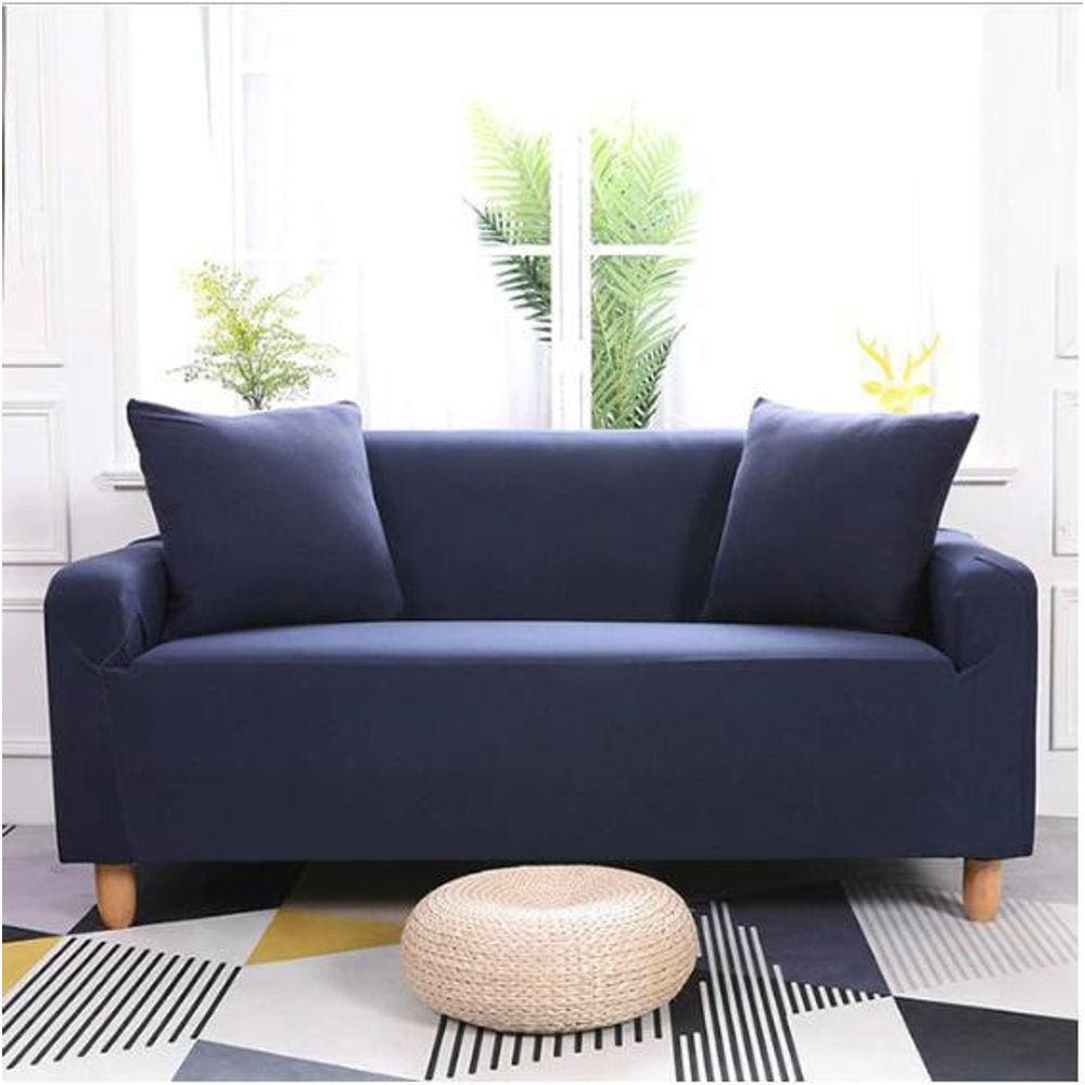 Capa De Sofá Spandex 1 Lugar 90-140Cm Marinho