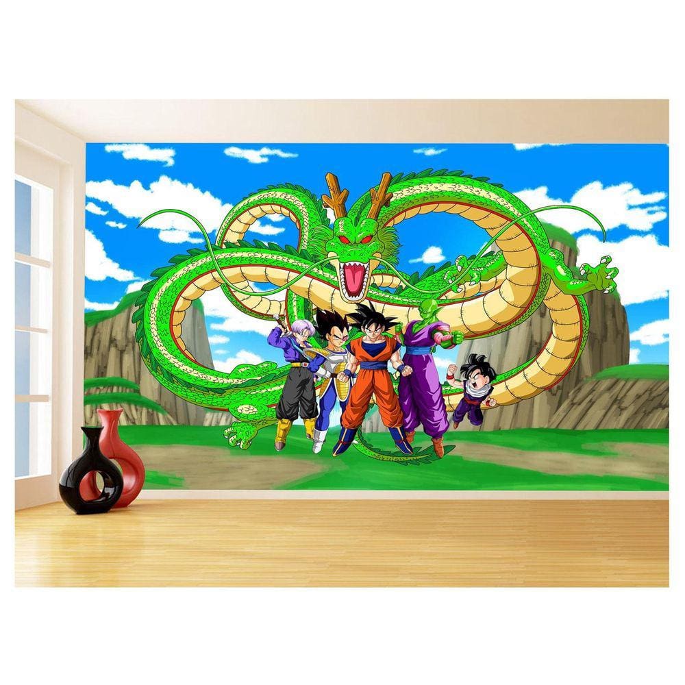 Papel De Parede Dragon Ball Goku Vegeta Anime 3,5M Dbz490