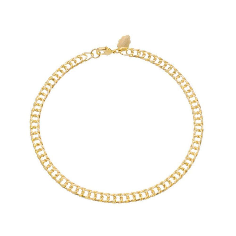 Pulseira Elo Duplo Banhada A Ouro 18K