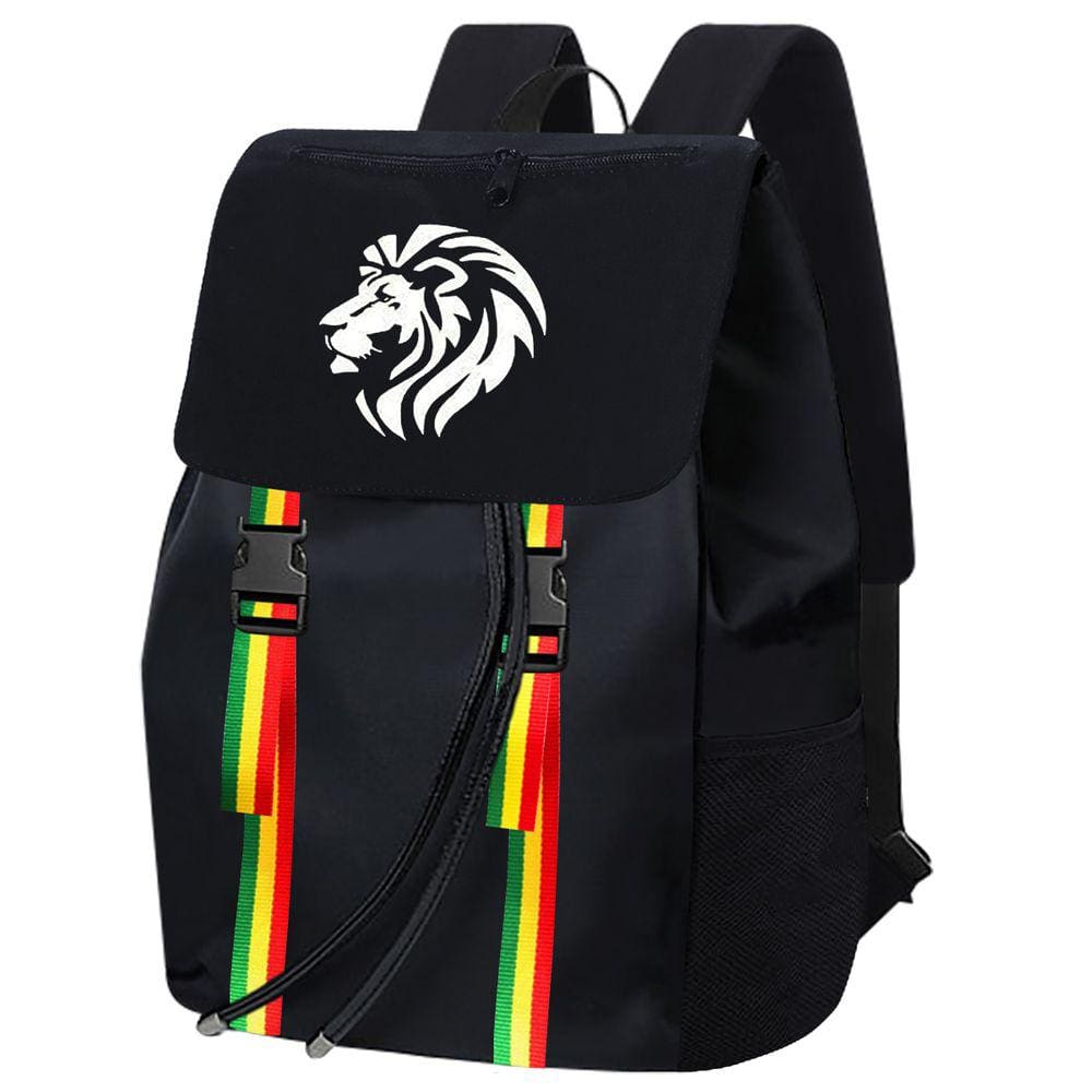 Mochila Reggae Lion Of Judah Peace Love Paz E Amor Unissex