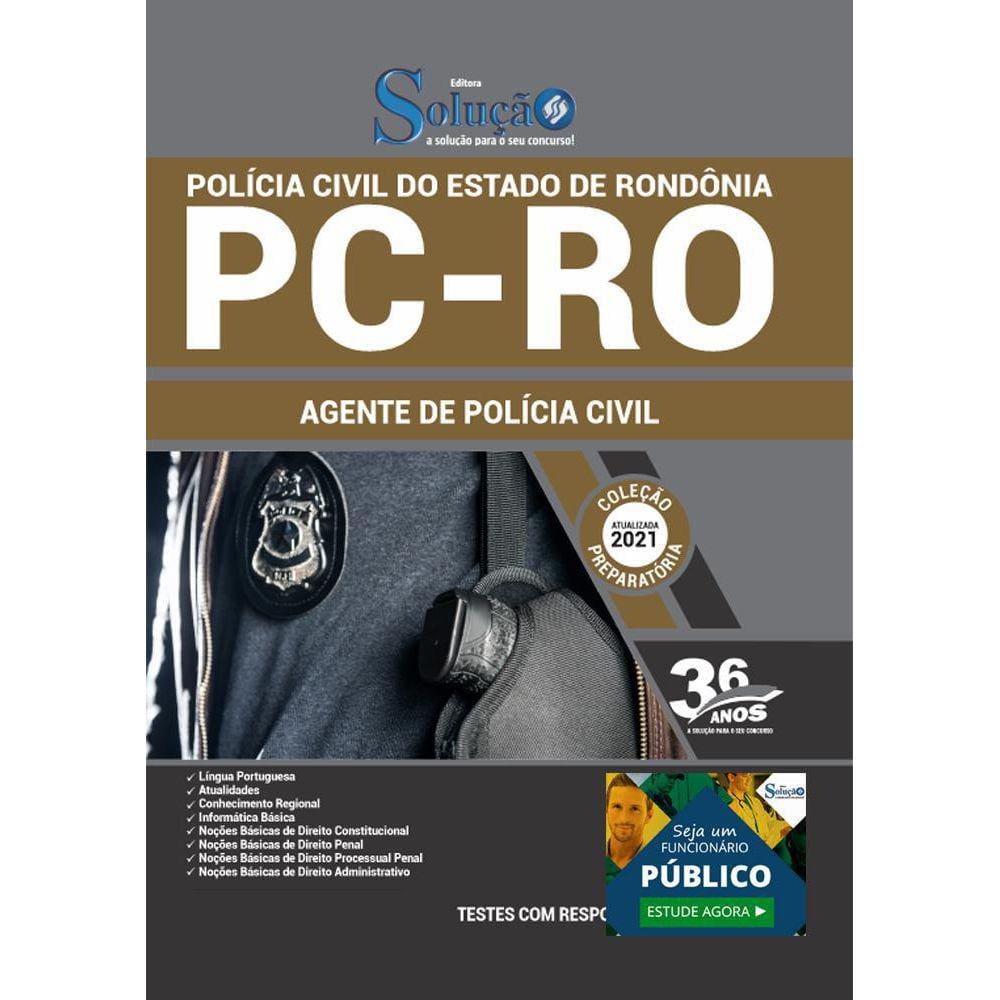 Apostila Concurso Pc Ro - Agente Polícia Civil