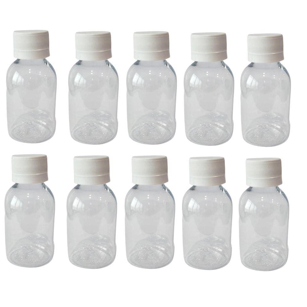 Kit 50 Frascos Pet De 100Ml Para Personalizar Festa