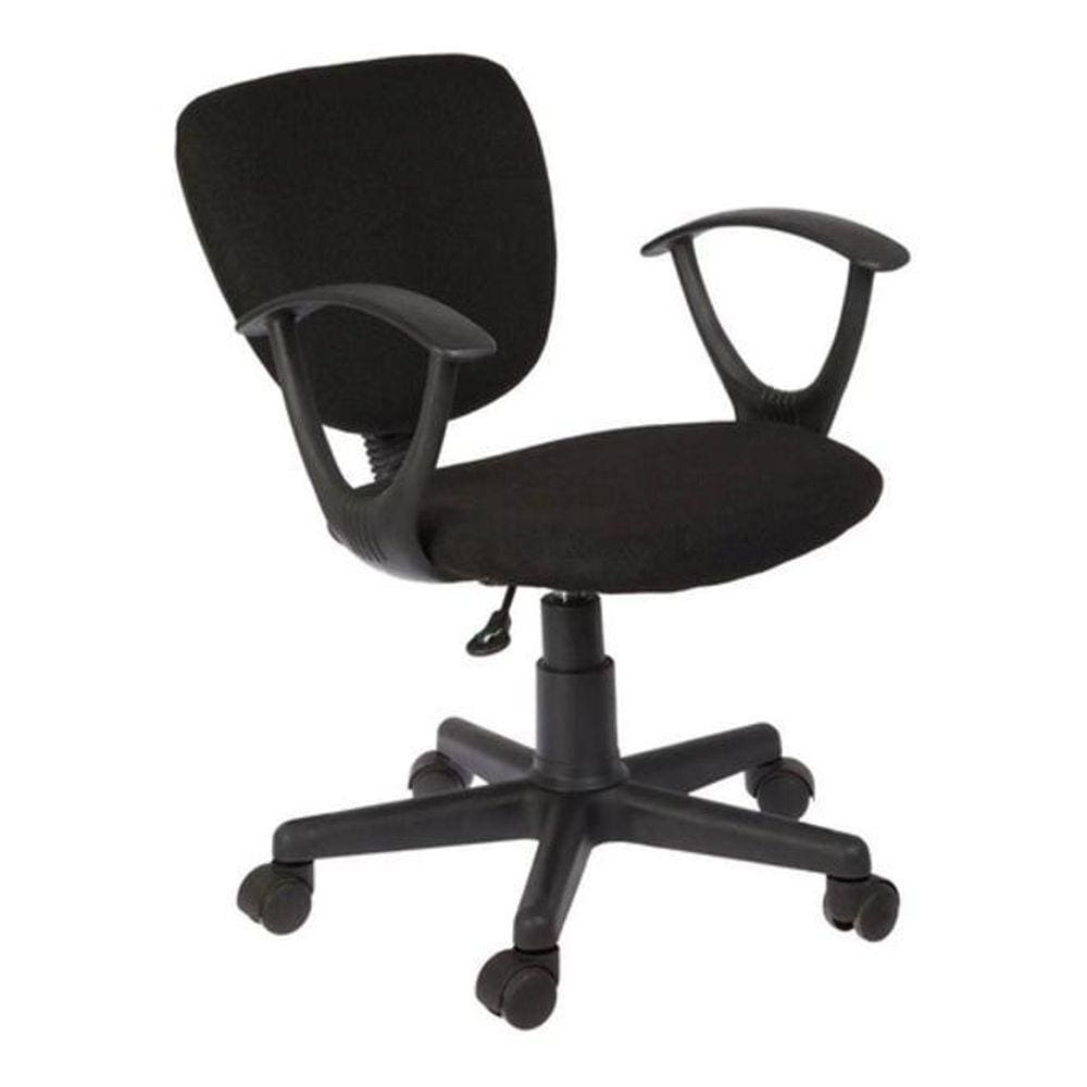 Cadeira Office Giratoria Escritorio 93X58X40Cm - Preto