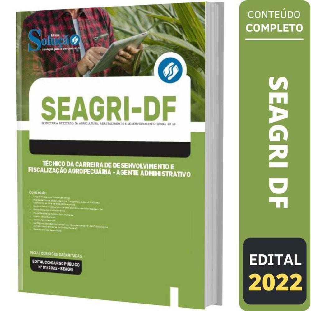 Apostila Concurso Seagri Df - Agente Administrativo