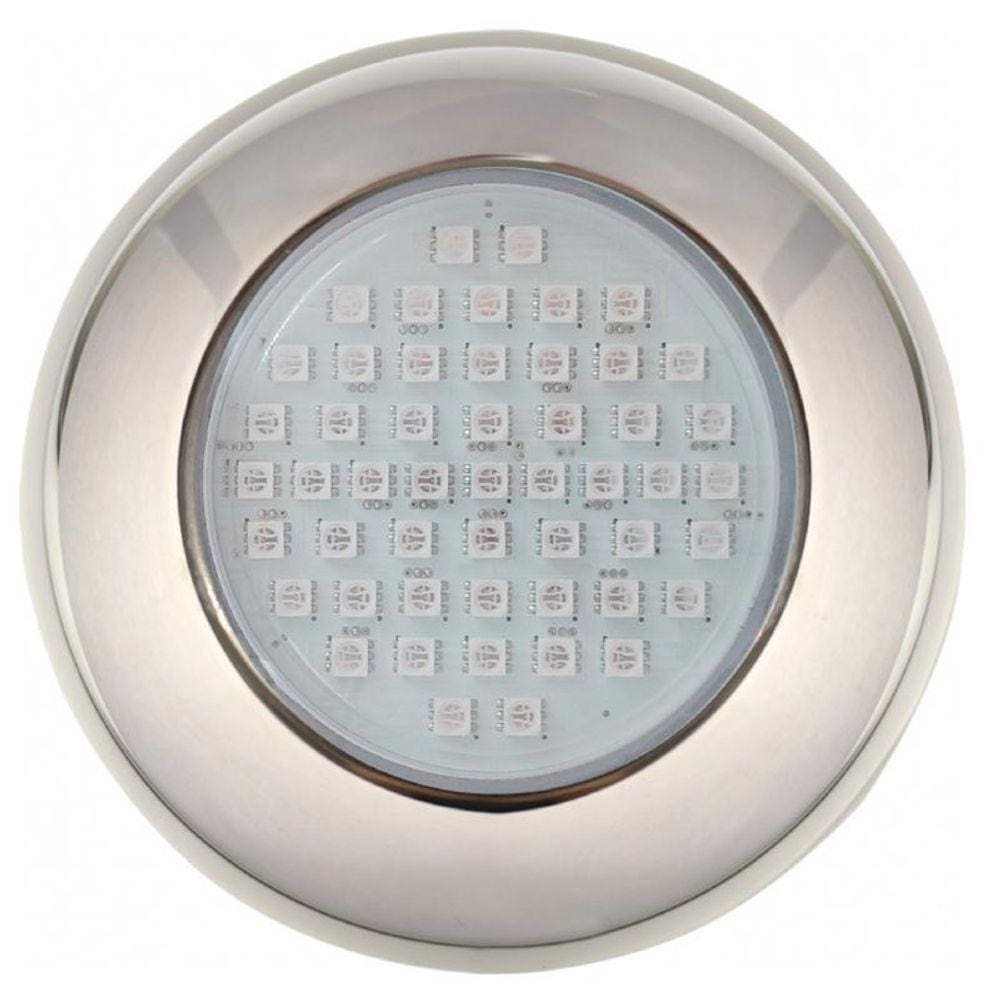 Power Led 9W Smd Inox Rgb Rosca Brustec