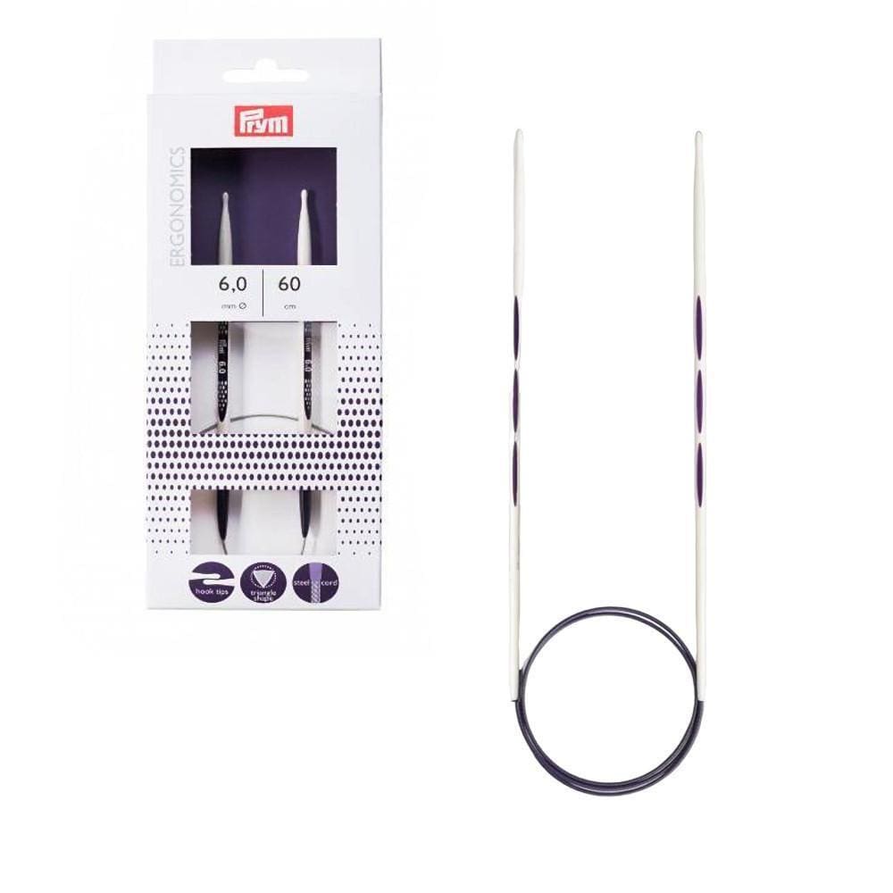 Agulhas Circulares Ergonômicas Para Tricô Prym 6.00Mm 60Cm