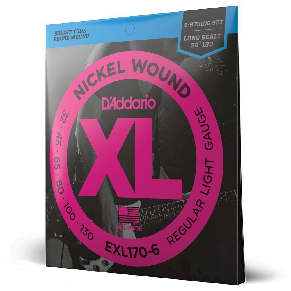 Encordoamento Baixo 6 Cordas Escala Longa .032.130 D`Addario