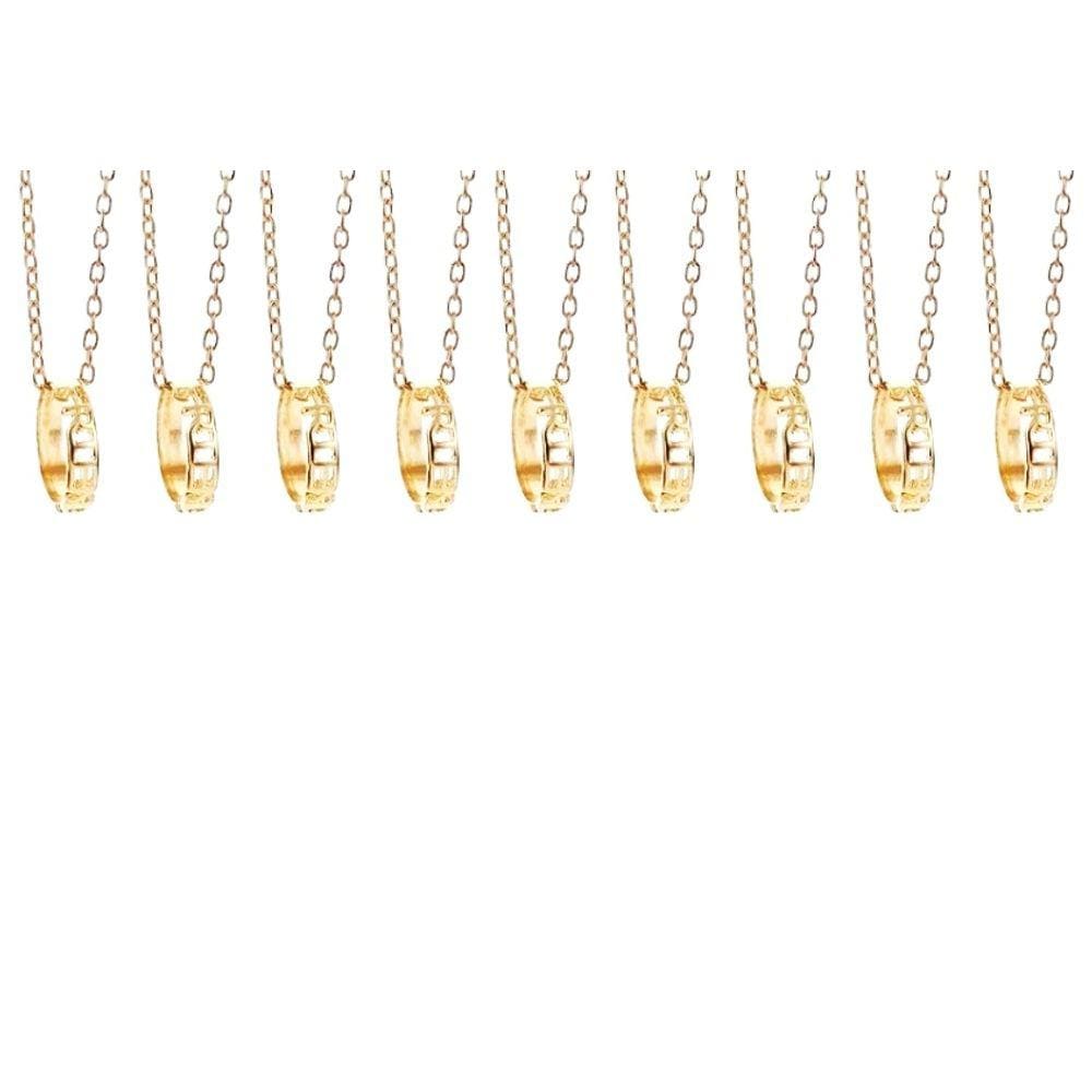 Cordoes Best Friends Forever Folheado A Ouro 18k - 9 Pçs