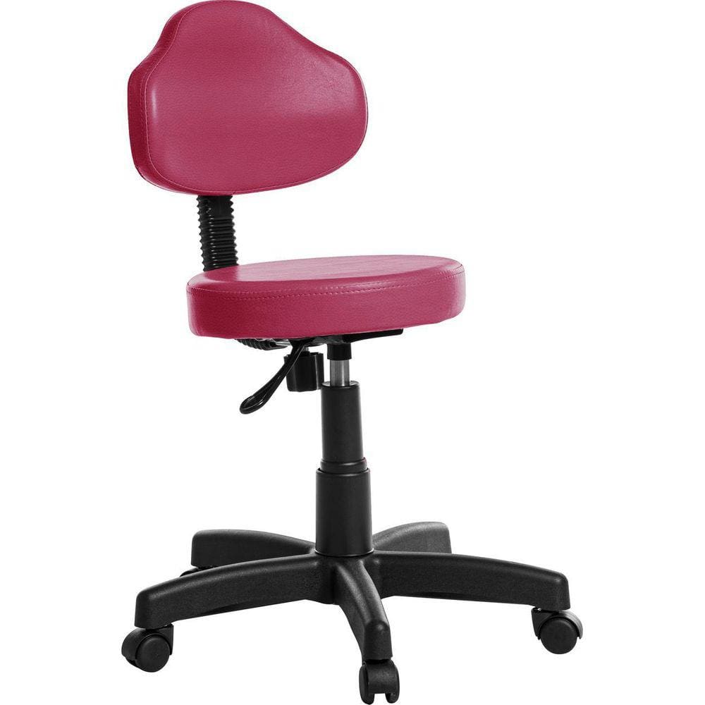 Cadeira Mocho Estética Clinica Plus Rv Cor Rosa