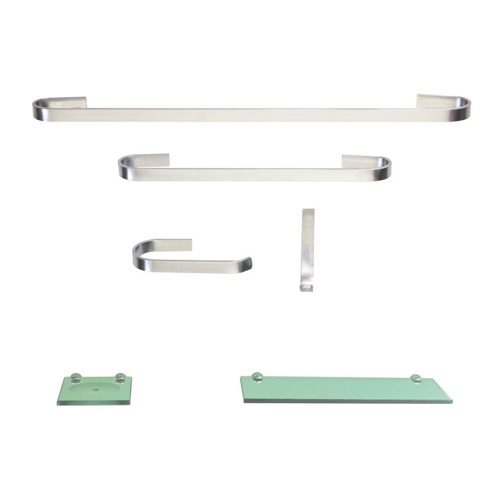 Kit Para Banheiro Platinum 03 Verde 6 Peças