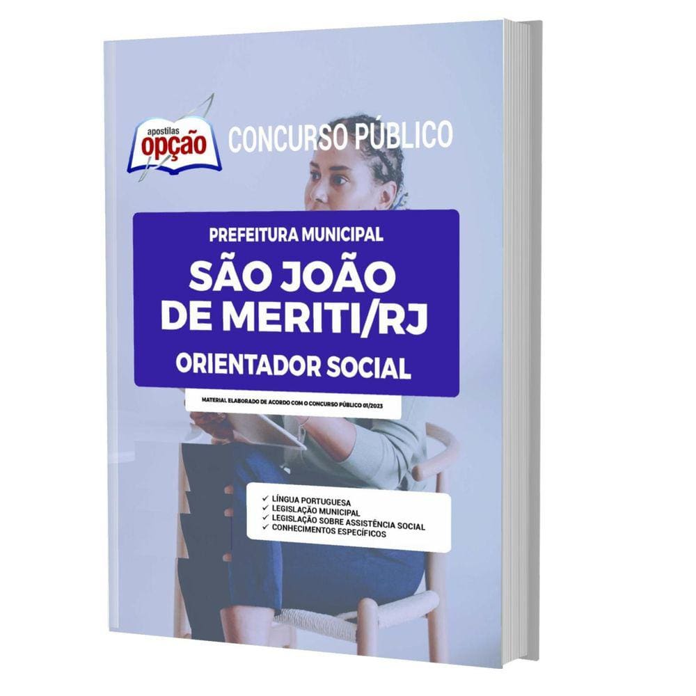 Apostila São João De Meriti Rj - Orientador Social