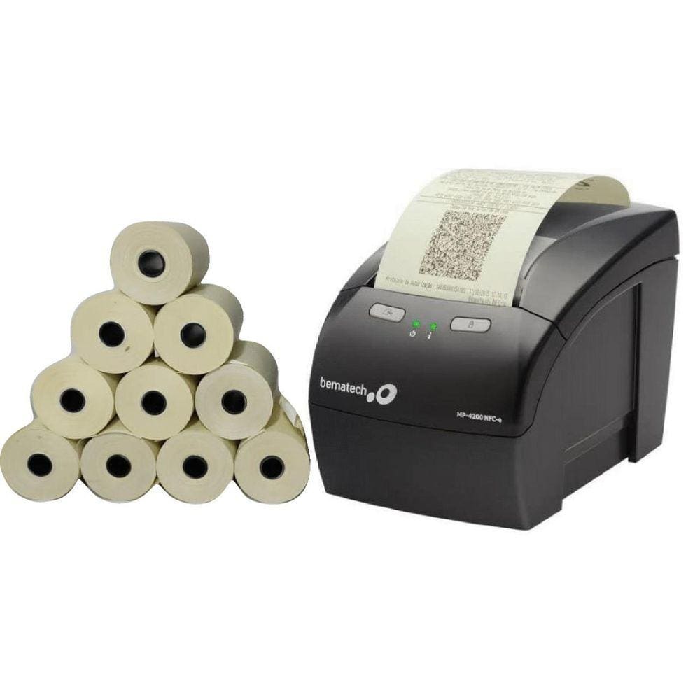 Kit 30 Bobinas Térmicas Pdv 80X30 Amarelas Impressora