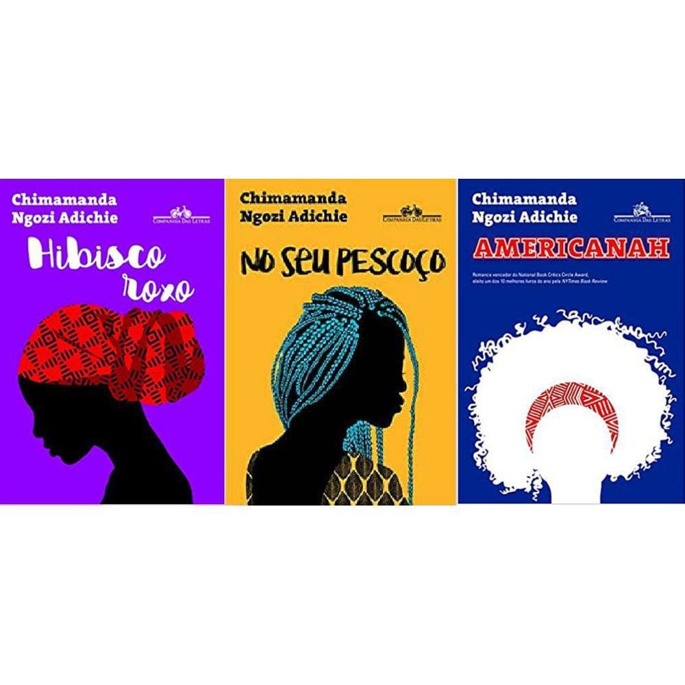 Box Chimamanda Ngozi Adichie +No Seu Pescoço+Americanah