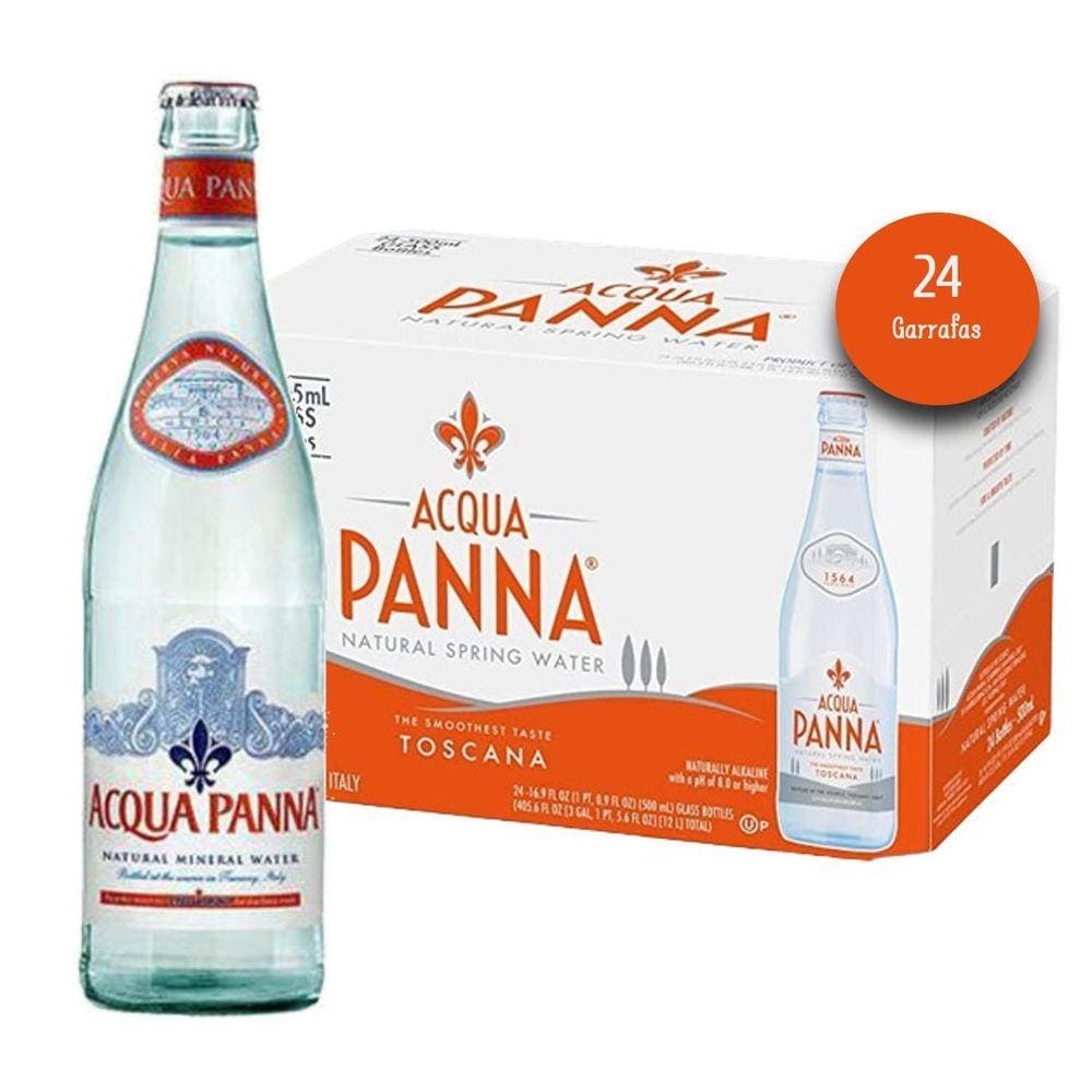 Água Mineral Acqua Panna Natural 505Ml 24 Garrafas