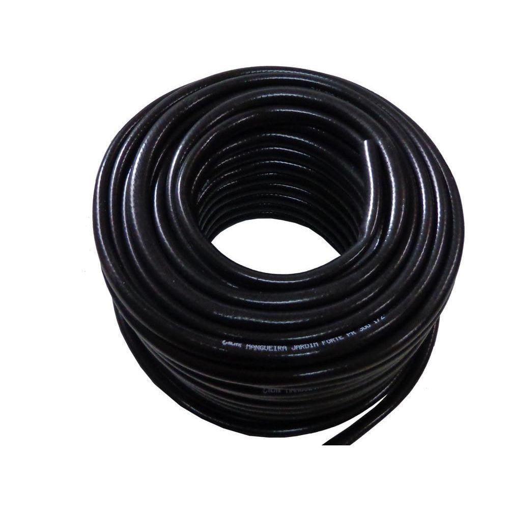 Mangueira Emborrachada Jardim Super Forte Preta 1/2 - 50M