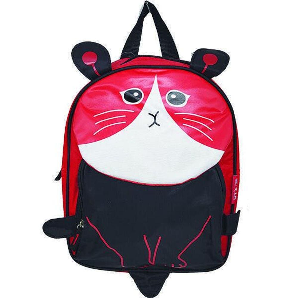 Mochila Escolar Kids Gato Fofurinha Cg31516 Gato Vermelho