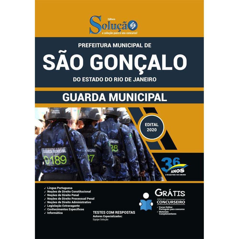 Apostila Prefeitura São Gonçalo Rj - Guarda Municipal