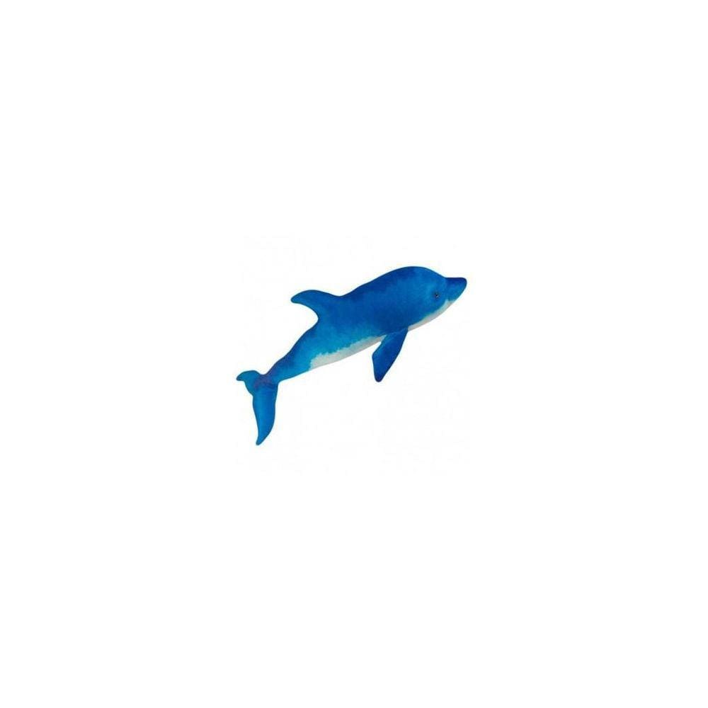 Golfinho De Pelúcia Real Azul 53 Cm Antialérgico