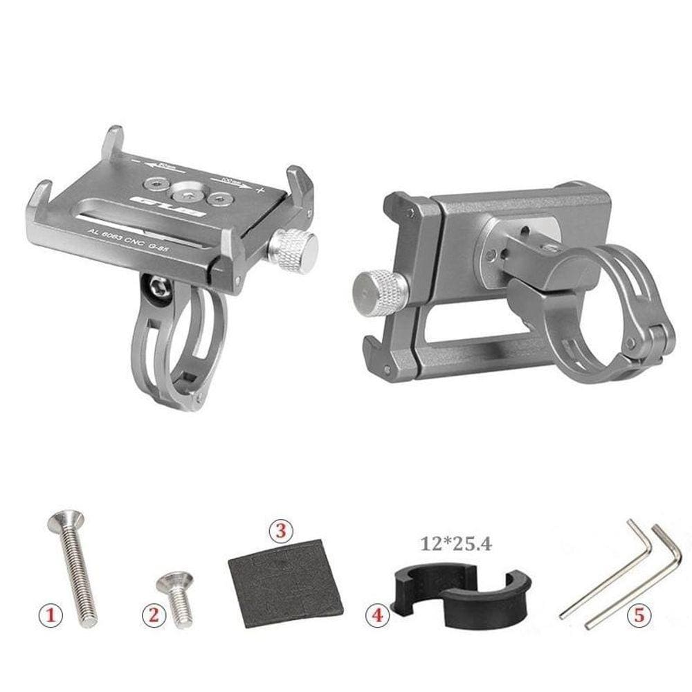 Suporte Tel Celular Gub G-85 Ajustável -Bicicletas - Cinza