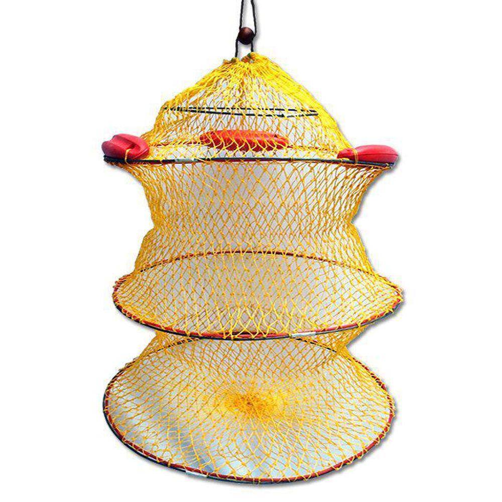Samburá Cesto Viveiro Pesca Com Flutuadores Em Nylon