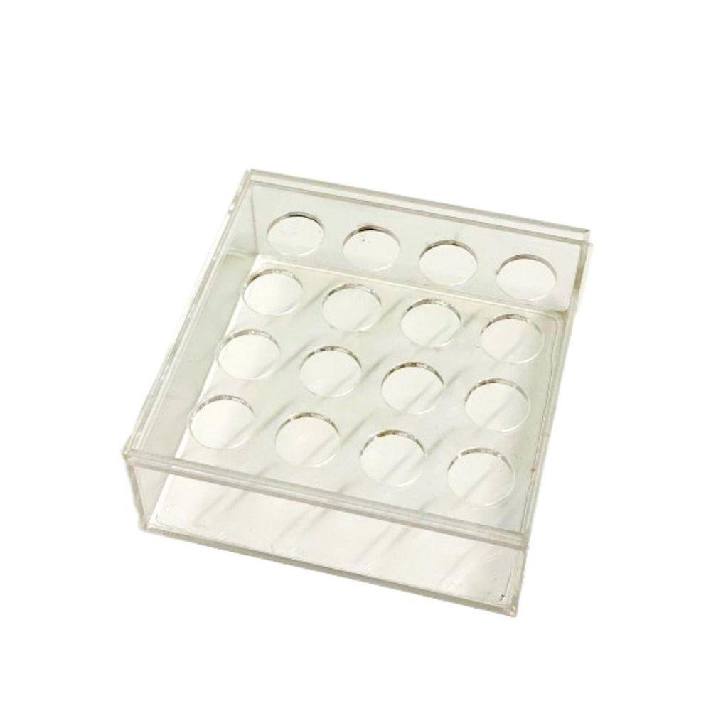 Vaso Quadrado De Acrilico Para Centro De Mesa