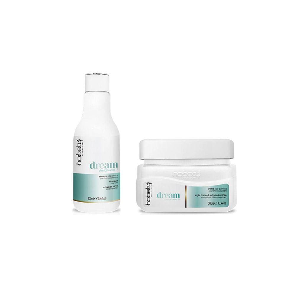 Hobety Kit Dream Shampoo 300Ml E Creme Pós Quimica 300 Gr