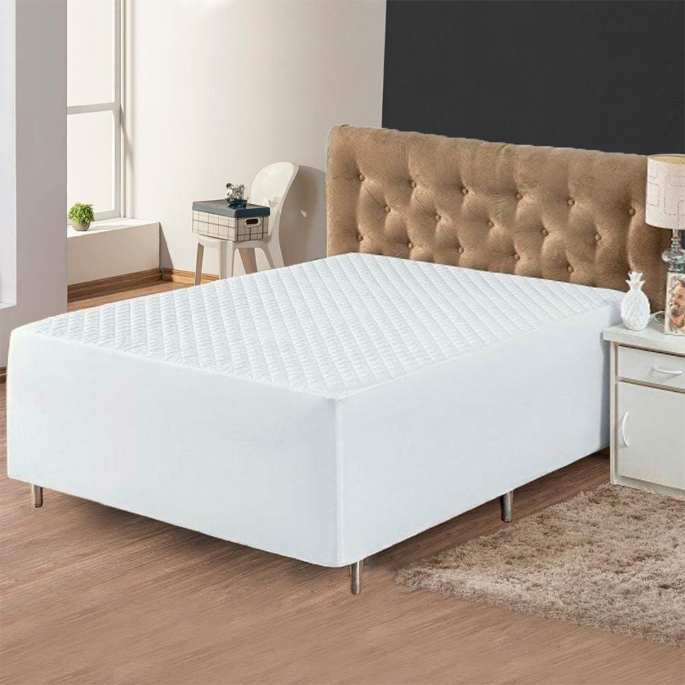 Protetor Impermeável King Para Colchão Conjugado - Branco