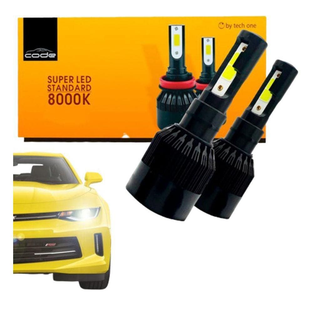 Kit Lampada Automotiva Led Hb4 8000K - Tech One Code