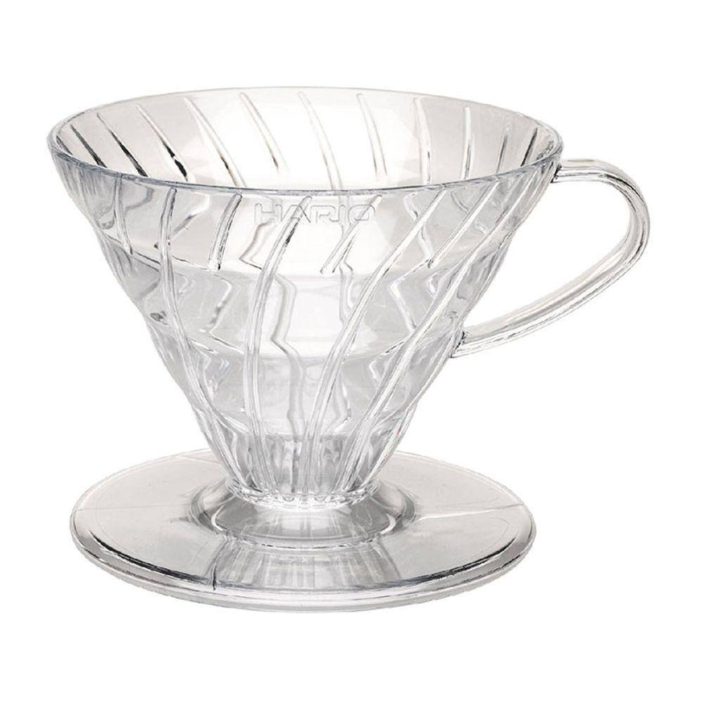Coador de Café Hario V60 Transparente - Tamanho 02