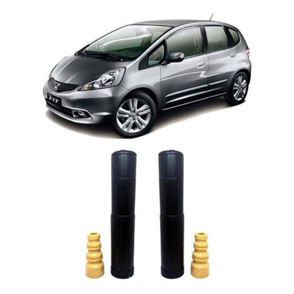Par Batente Coifa Guarda Po Traseiro Fit 2009 2010 2011 2012