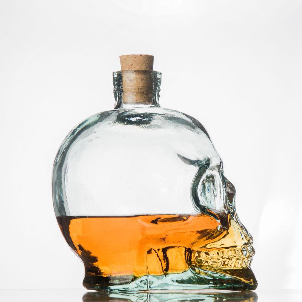 Garrafa Caveira Para Whisky, Vodka ou Destilados - 700ml