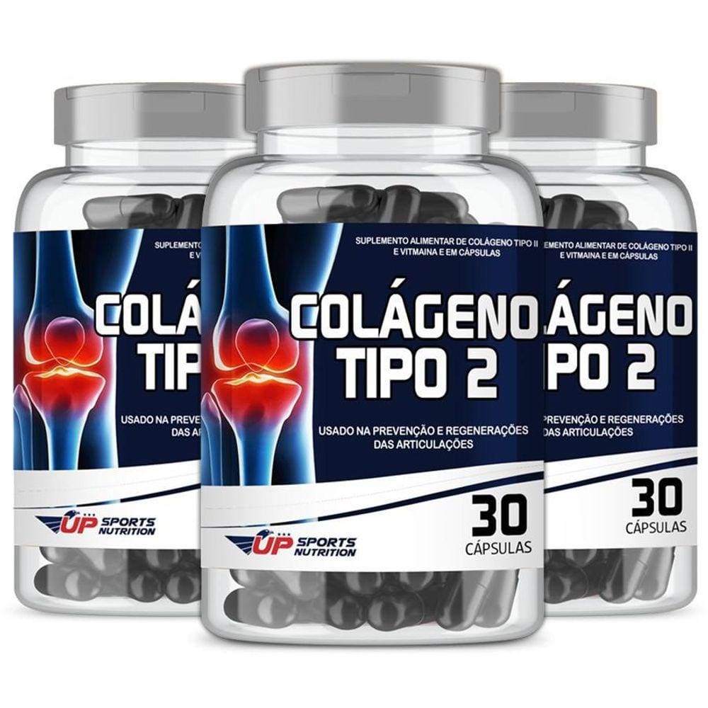 Kit 3 Colágeno Tipo 2 40Mg Com 30 Cápsulas