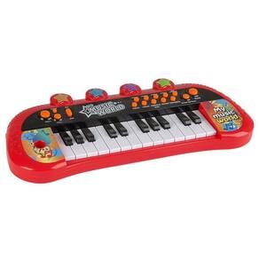 PIANO MUSICAL INFANTIL COM PEZINHO SOM ESTILO PROFISSIONAL TECLADO