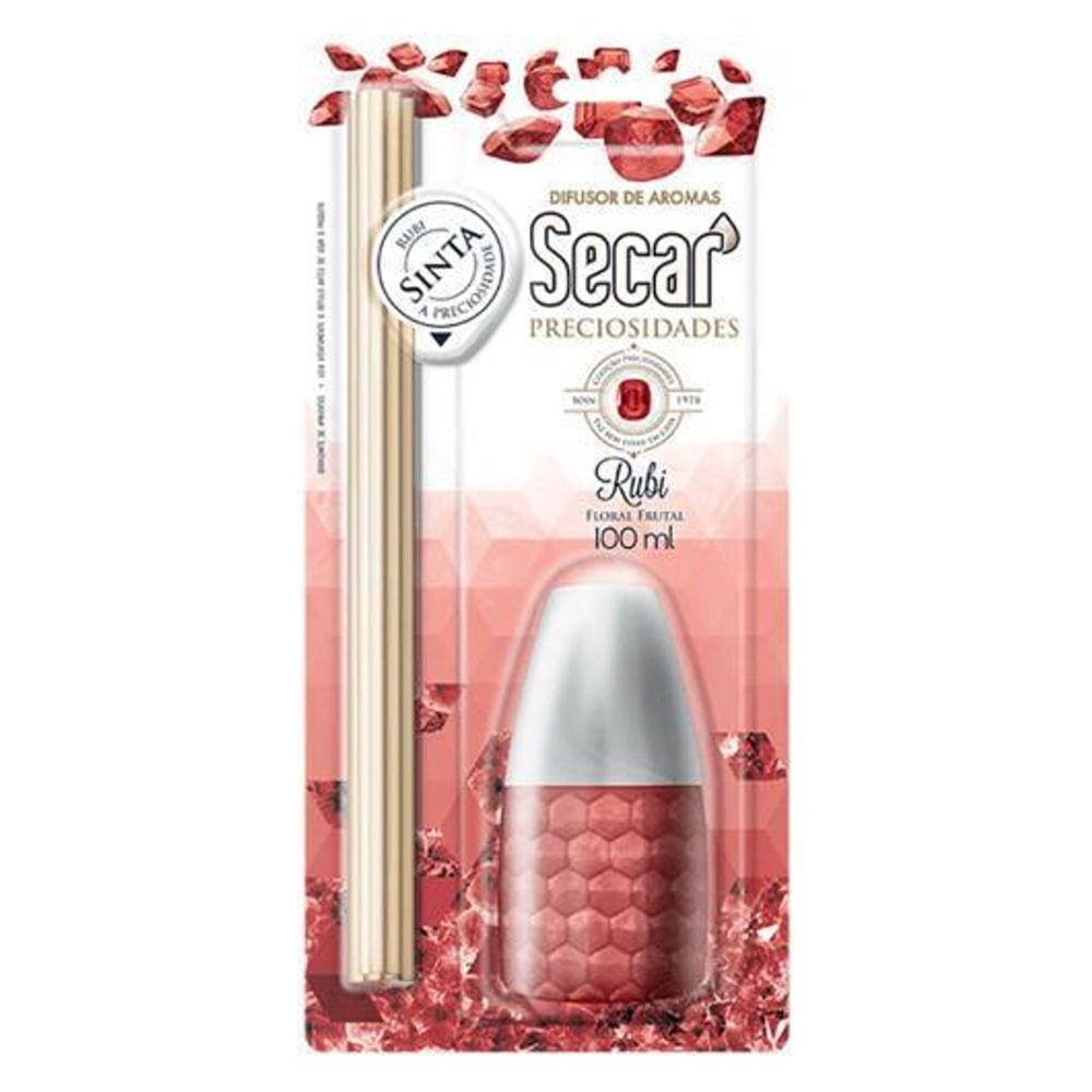 Difusor De Aroma Secar Preciosidade Rubi 100Ml - 12 Unidades