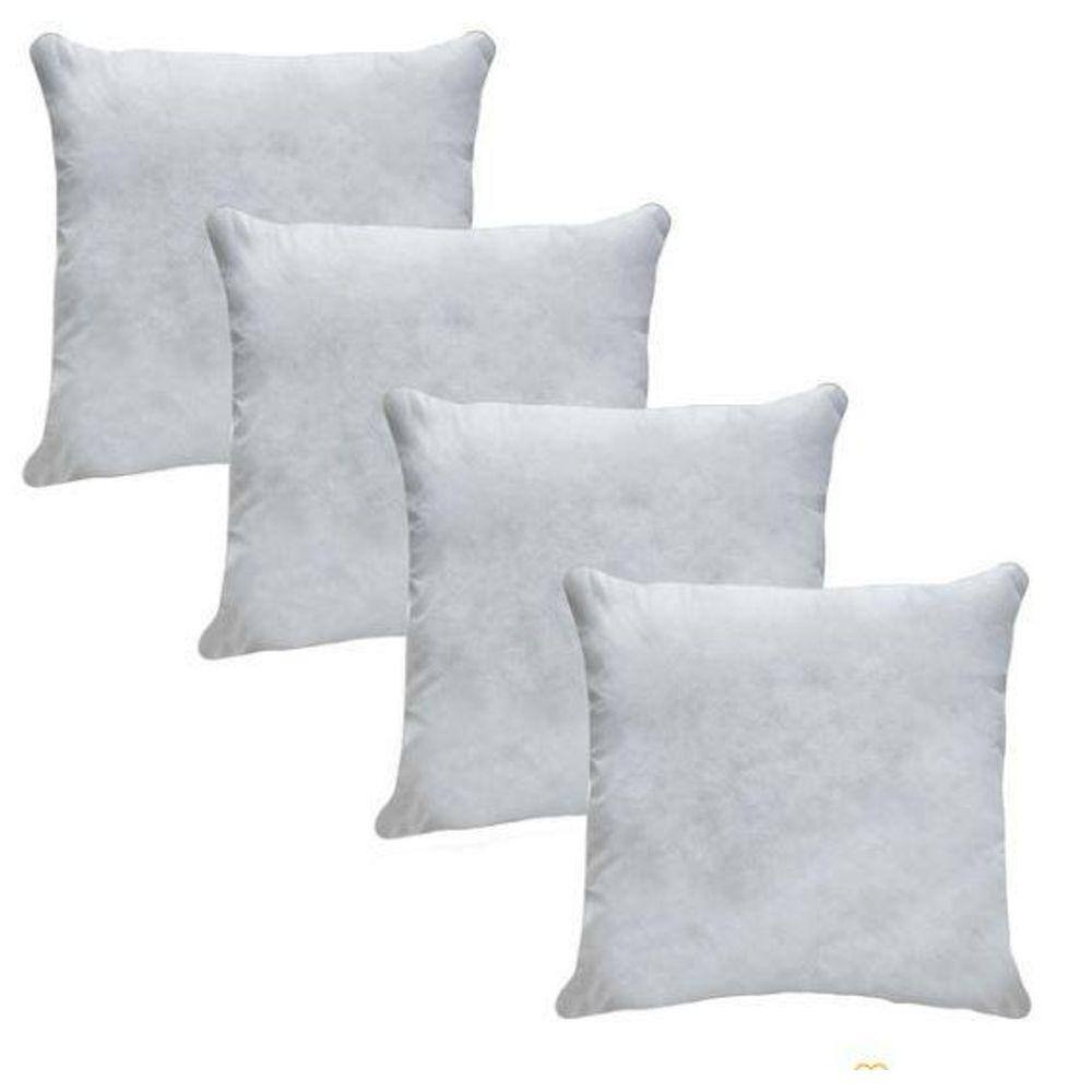 Kit 4 Refil Enchimentos Para Almofadas 45X45 Refil Macias