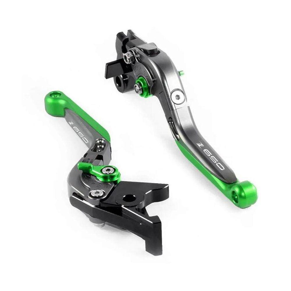 Par Manete Esportivo Extensível Titanium Verde Moto Z650