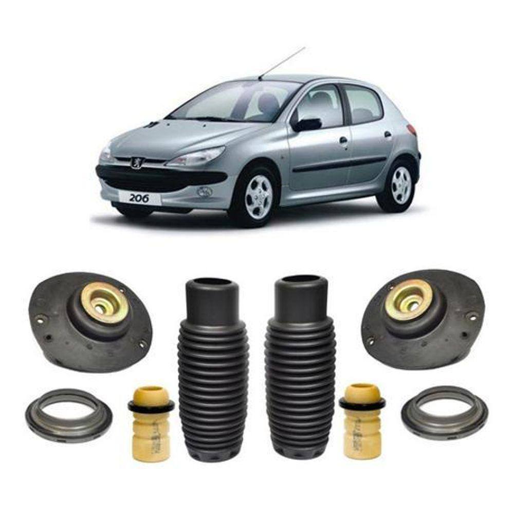 Kit Batente Suspensão Dianteira Peugeot 206 1.4 2003 2004 05