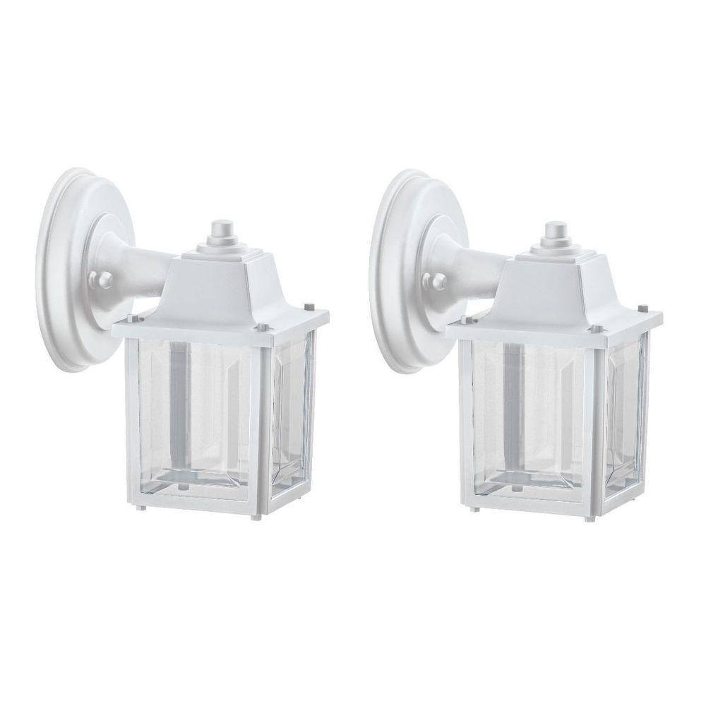 Kit 2 Un Luminária Arandela Externo Colonial Branco Alz19