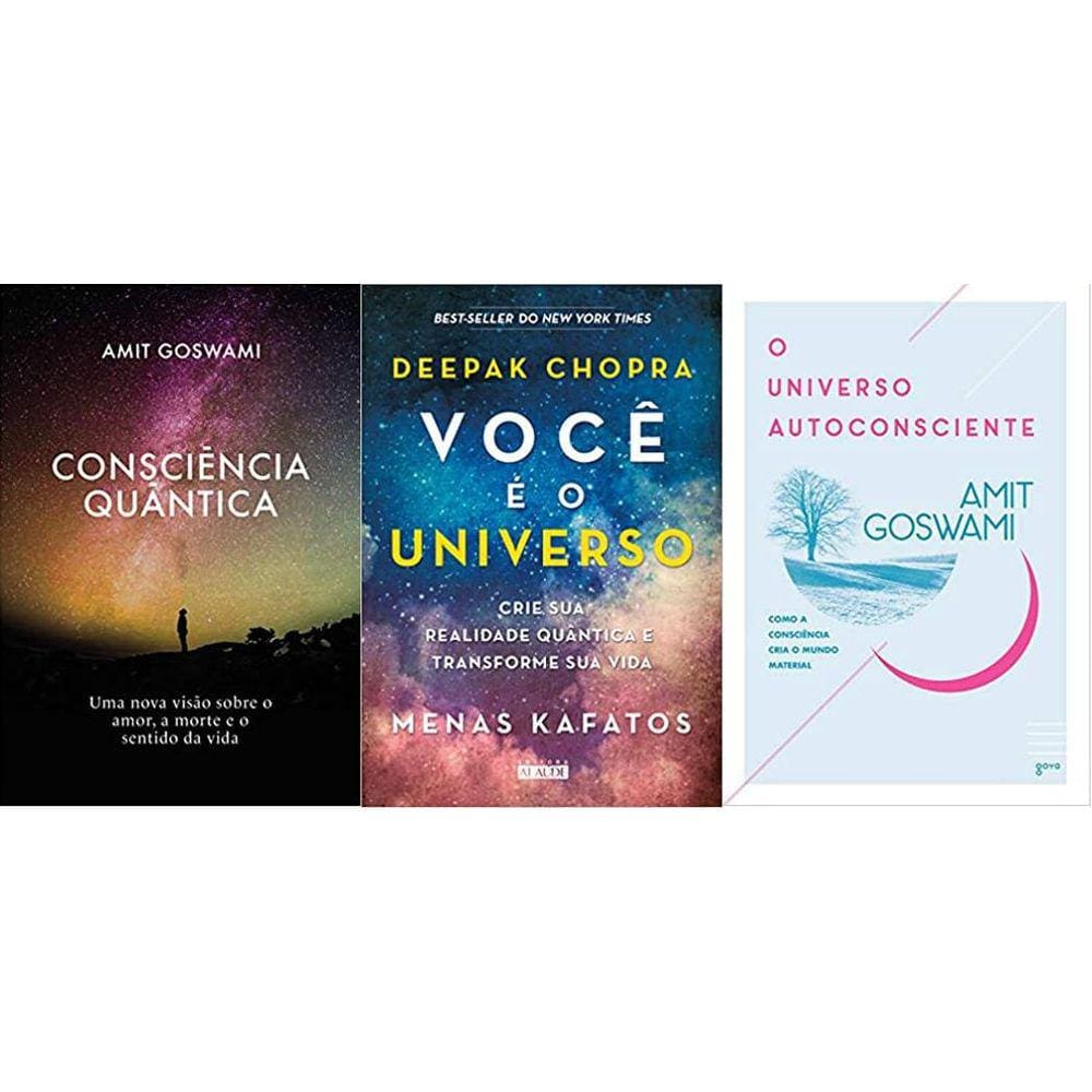 Kit 3 Livros Consciência Quântica + Você É O Universo + 1