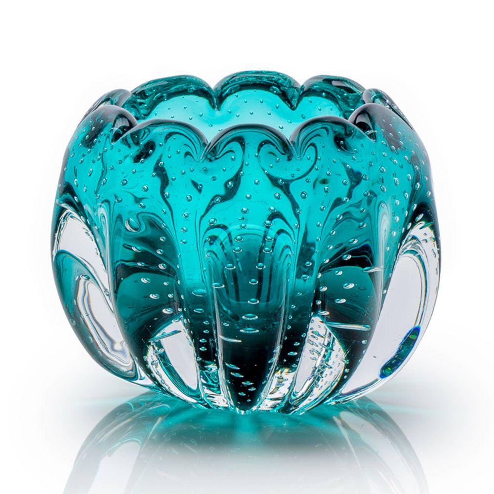 Vaso Em Cristal Murano Esmeralda São Marcos